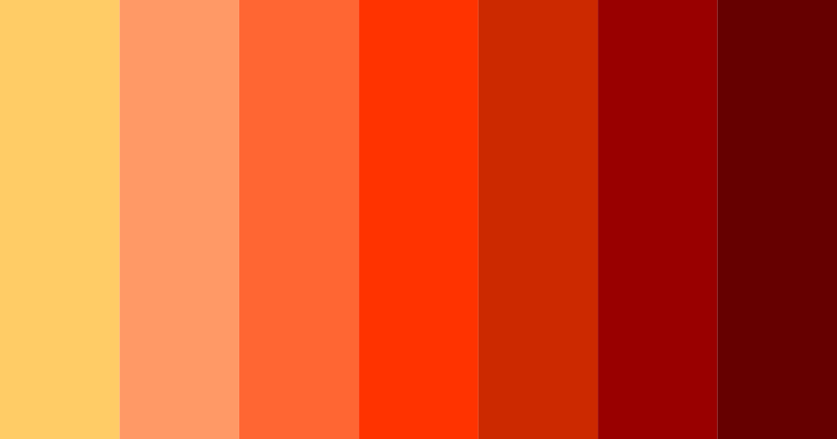 Download fiery red color palette PNG image (landscape)