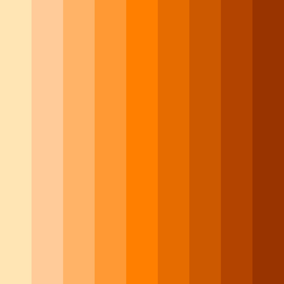 Download peach summer color palette PNG image (square)