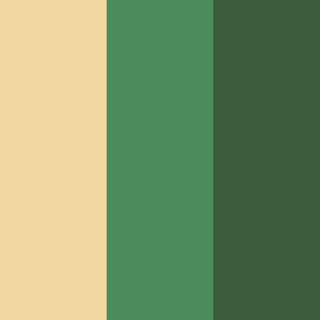 Download golden green color palette PNG image (square)