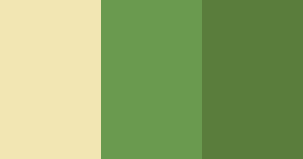 Download golden green cream color palette PNG image (landscape)
