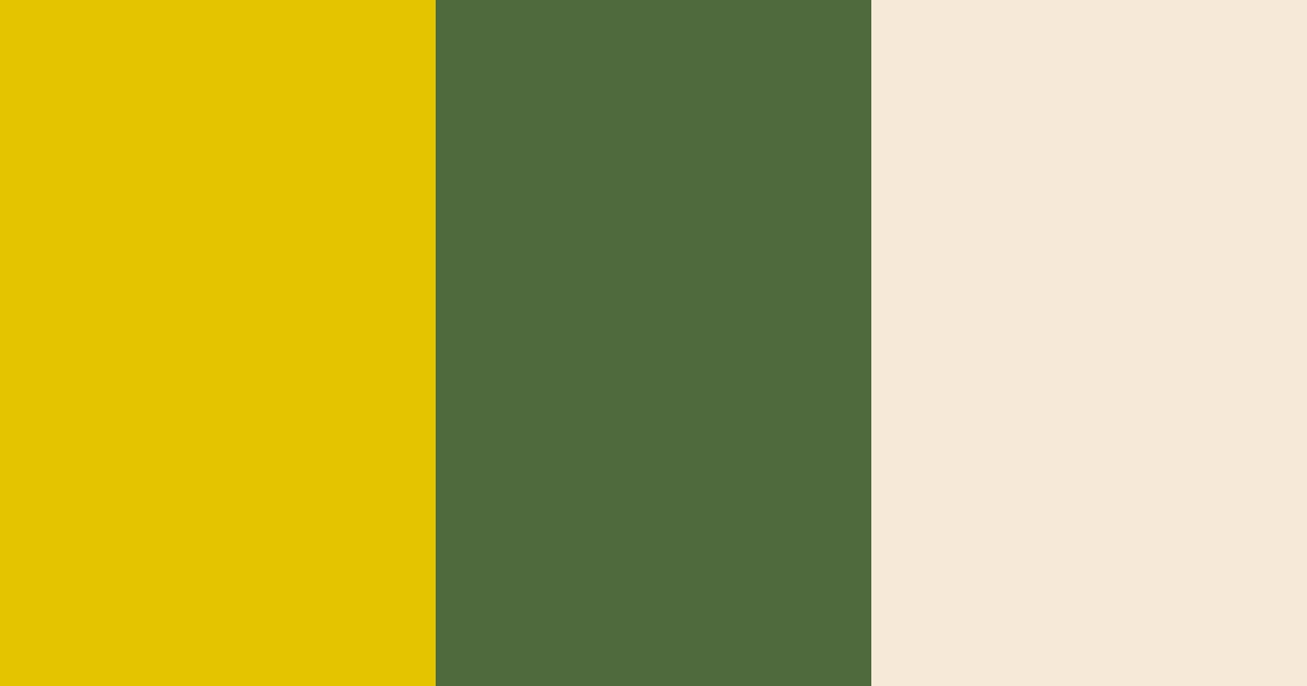Download golden green serenity color palette PNG image (landscape)