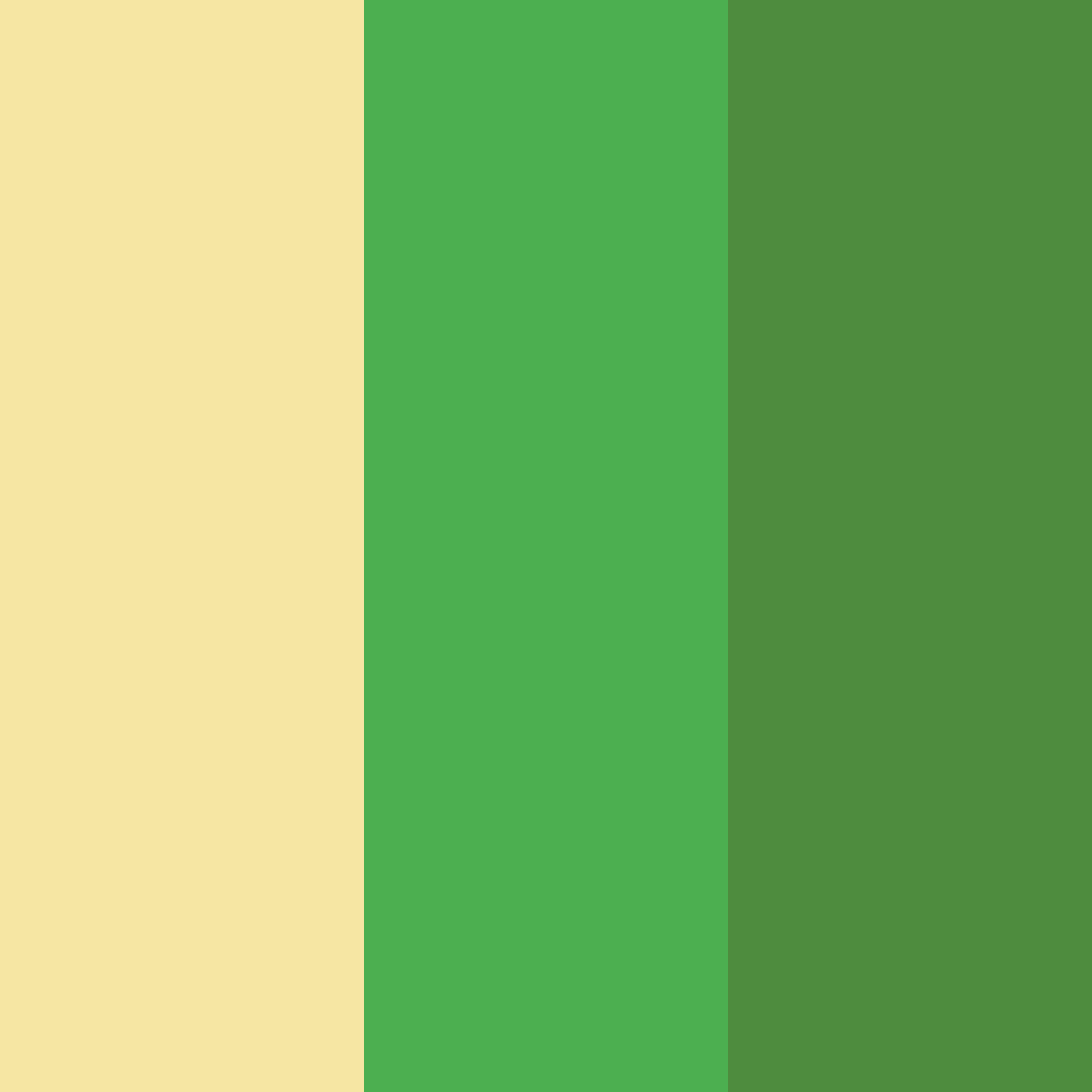 Download golden green color palette PNG image (square)