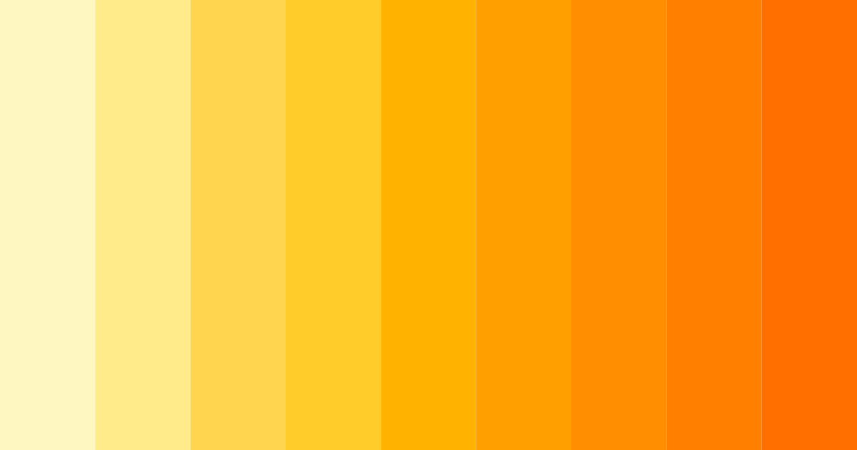 Download yellow sunburst color palette PNG image (landscape)