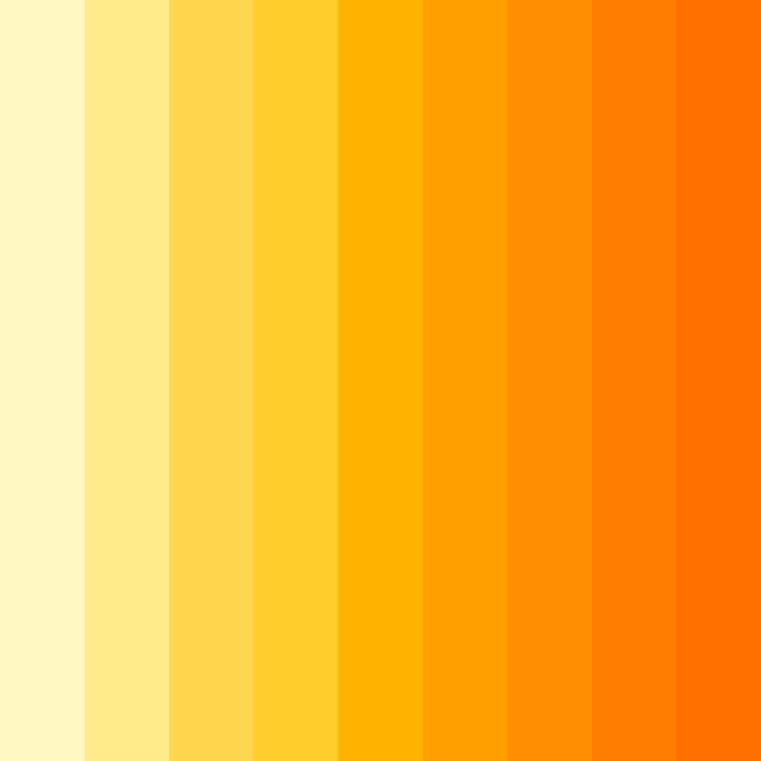 Download yellow sunburst color palette PNG image (square)
