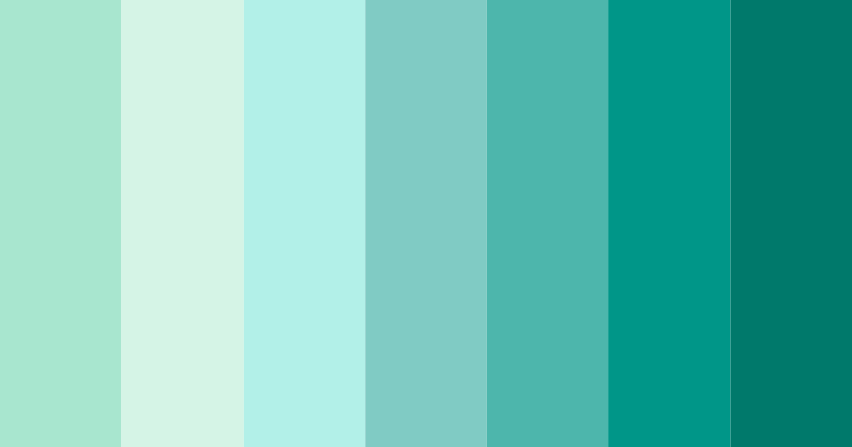 Download shades of verde color palette PNG image (landscape)