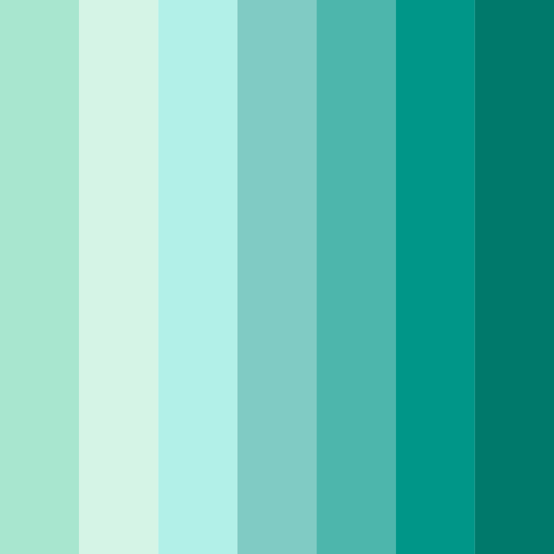 Download shades of verde color palette PNG image (square)