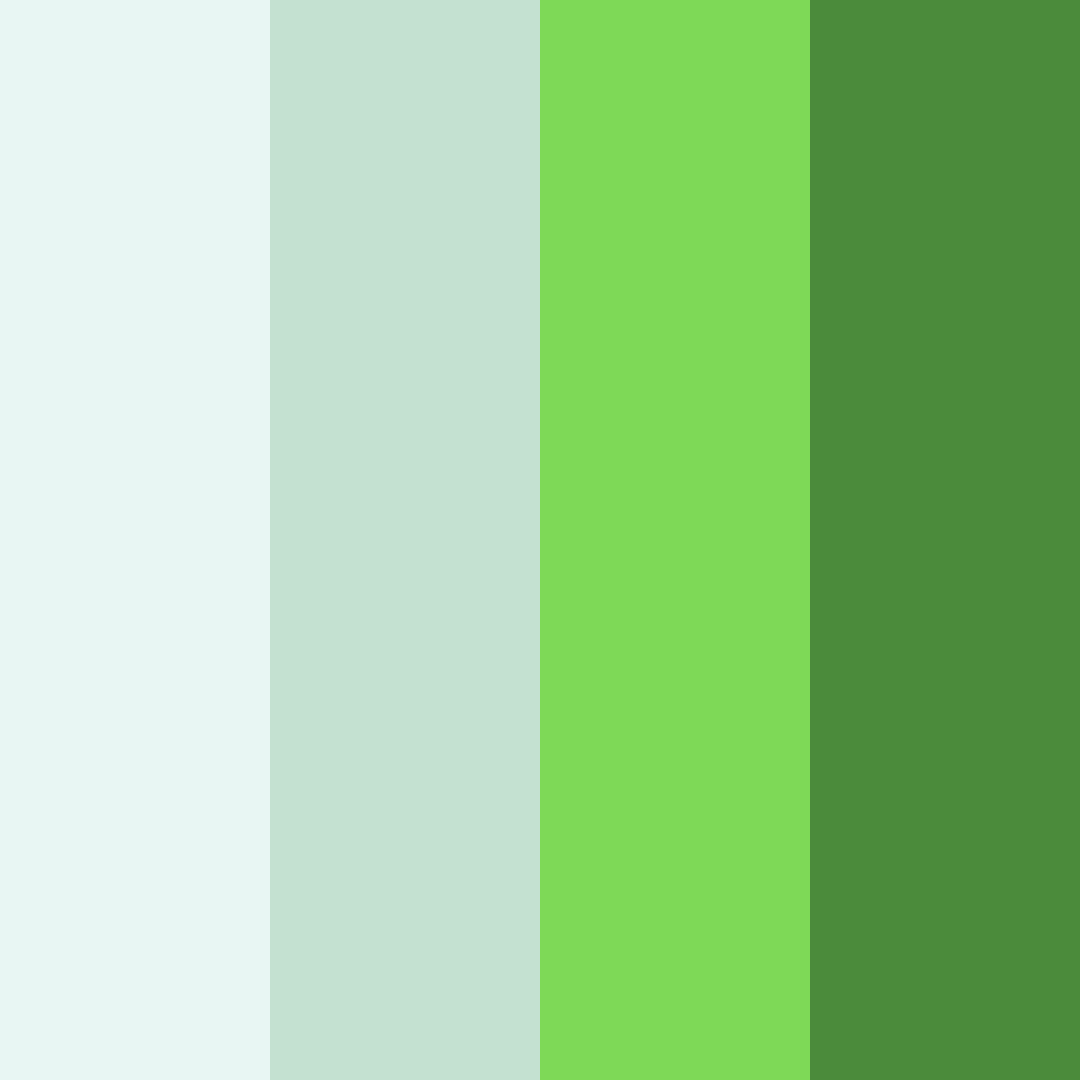 Download mushroom grove serenity color palette PNG image (square)