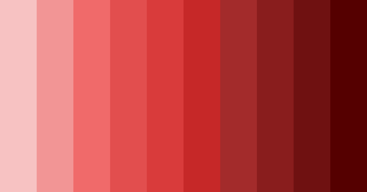 Download scarlet shades color palette PNG image (landscape)