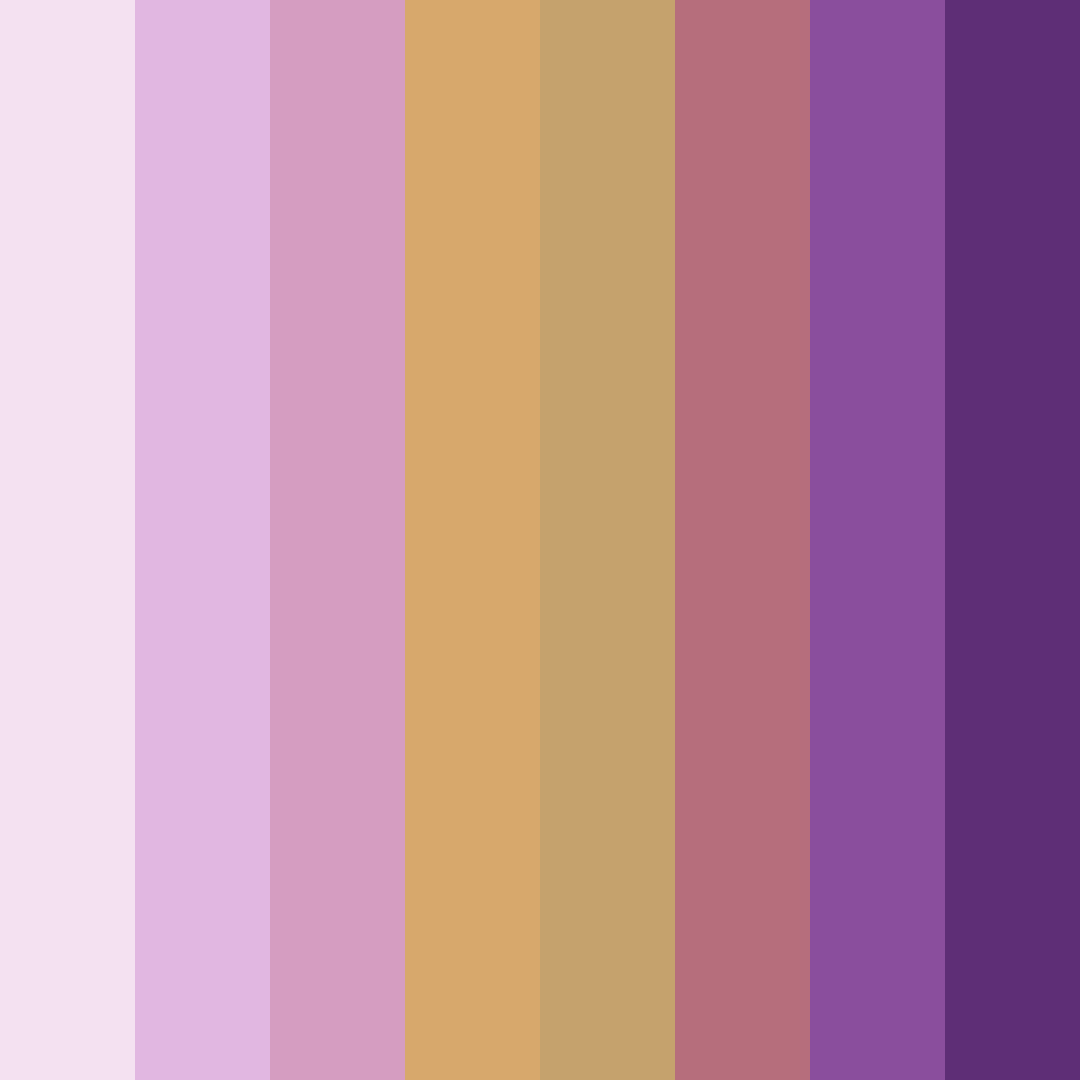 Download shades of violet color palette PNG image (square)