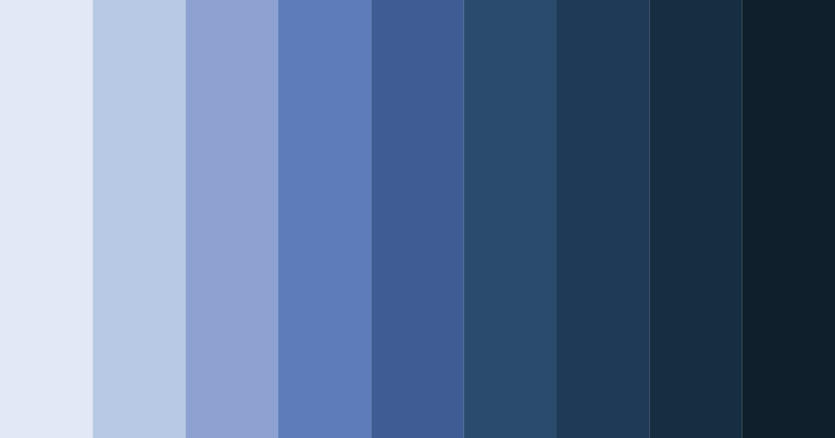 Download enchanted bluebell dream color palette PNG image (landscape)
