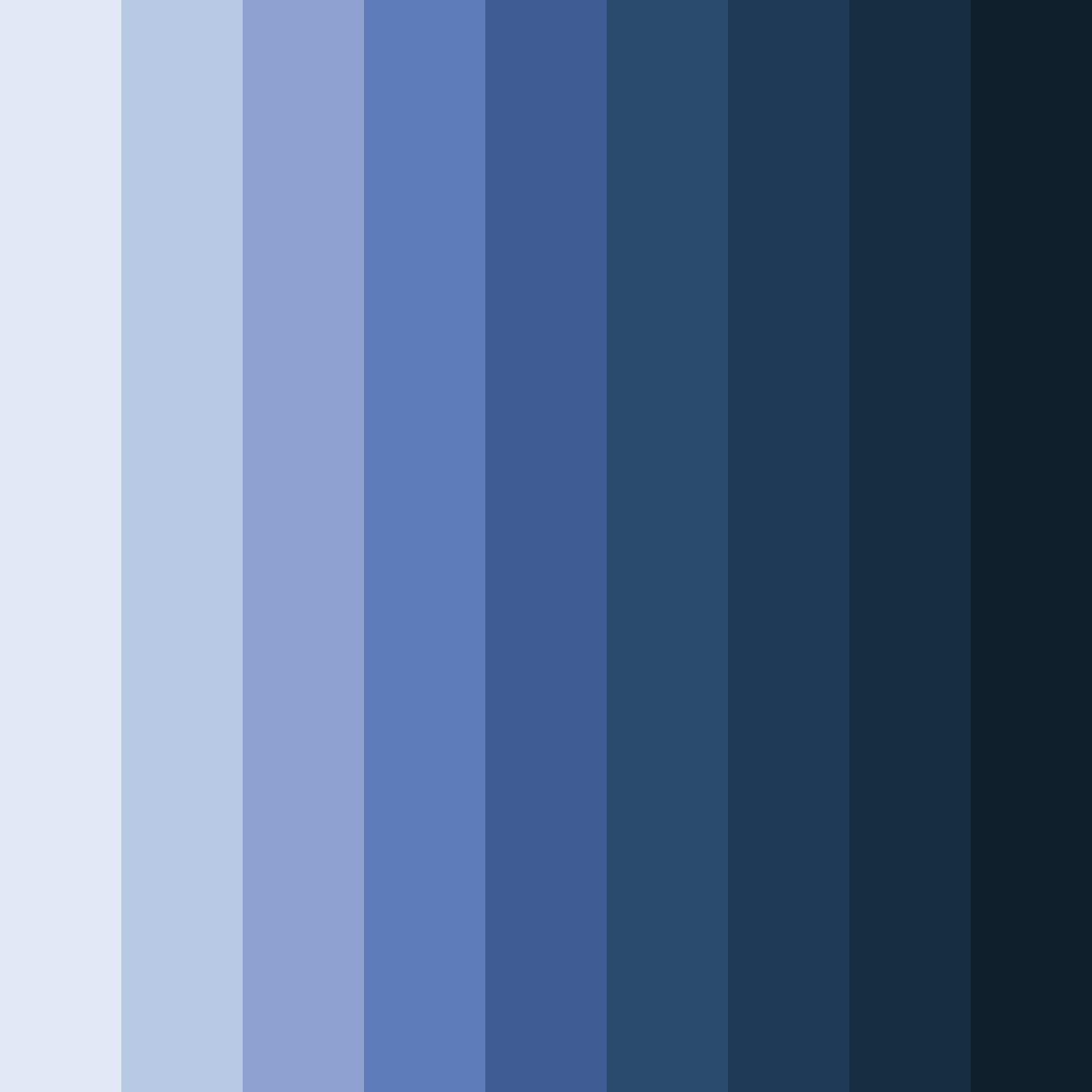 Download enchanted bluebell dream color palette PNG image (square)