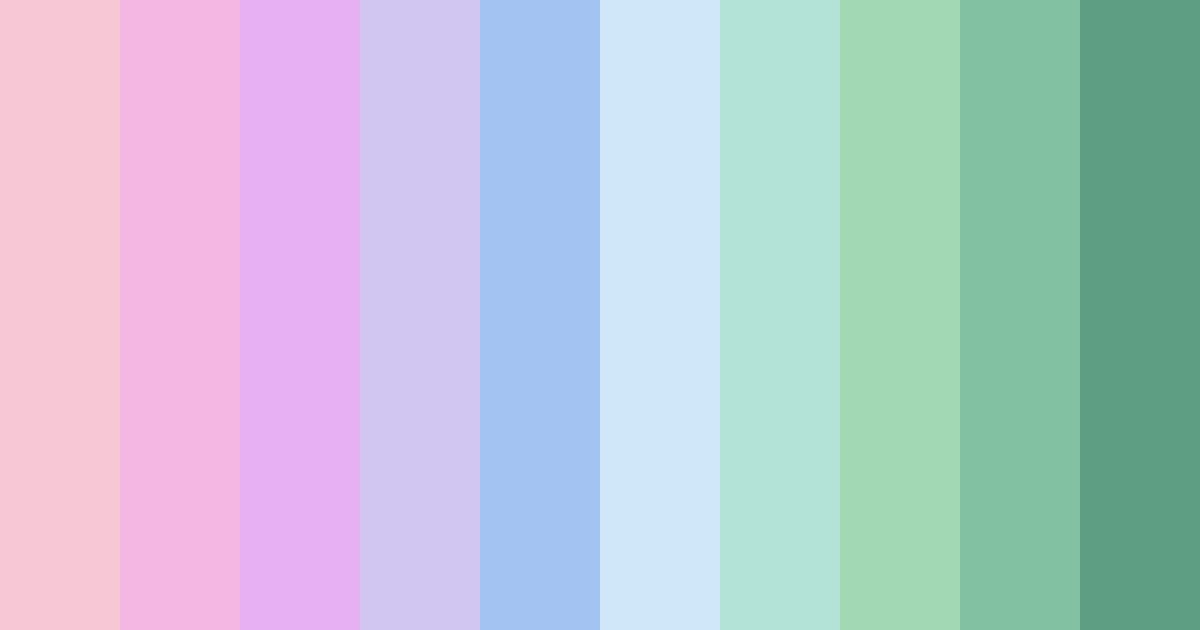 Download dreamy hues color palette PNG image (landscape)