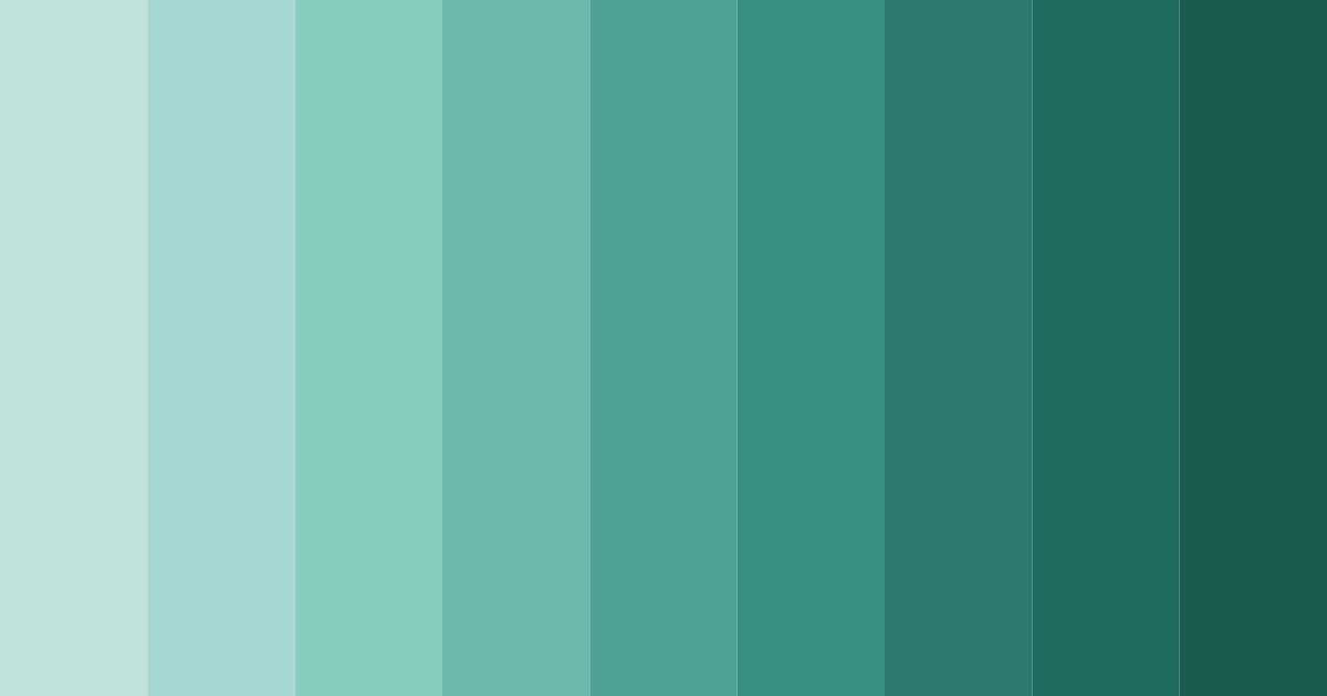 Download teal breeze color palette PNG image (landscape)