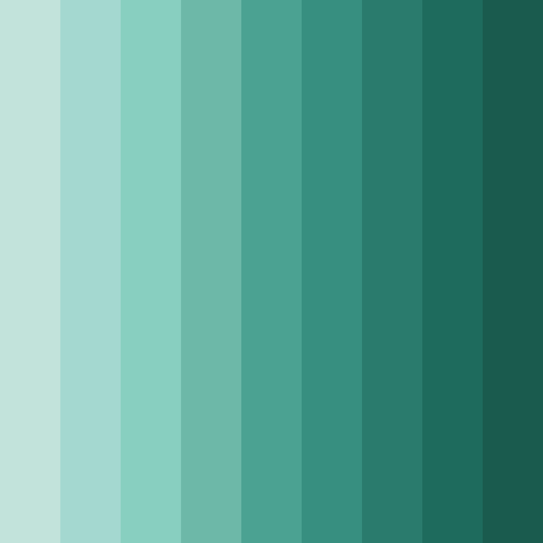Download teal breeze color palette PNG image (square)