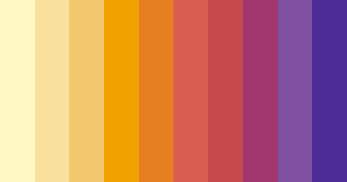 Download sunset coast vibes color palette PNG image (landscape)