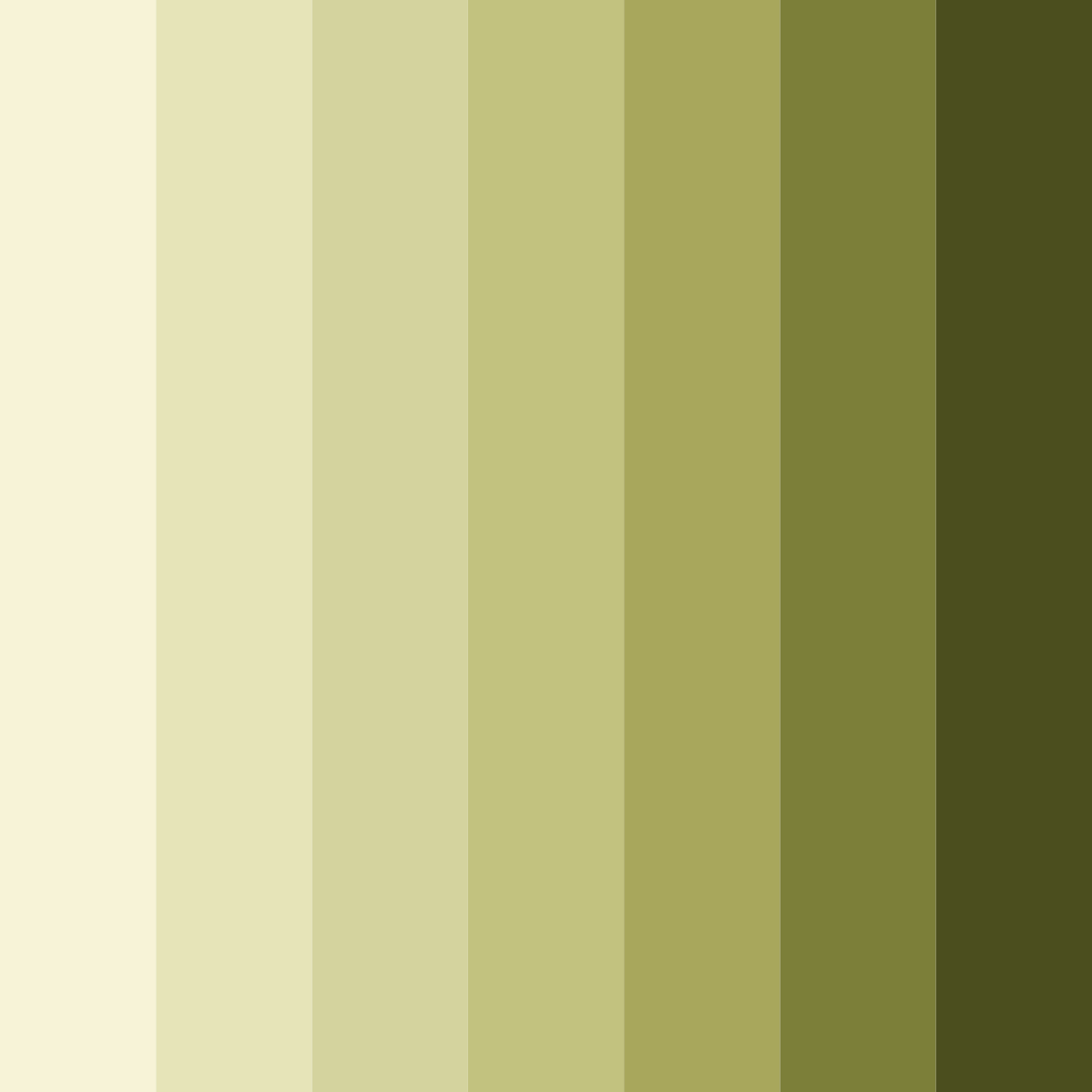 Download olive shades color palette PNG image (square)