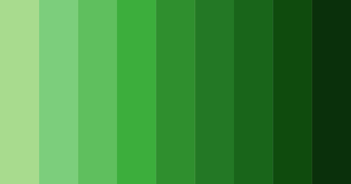 Download dark green serenity color palette PNG image (landscape)
