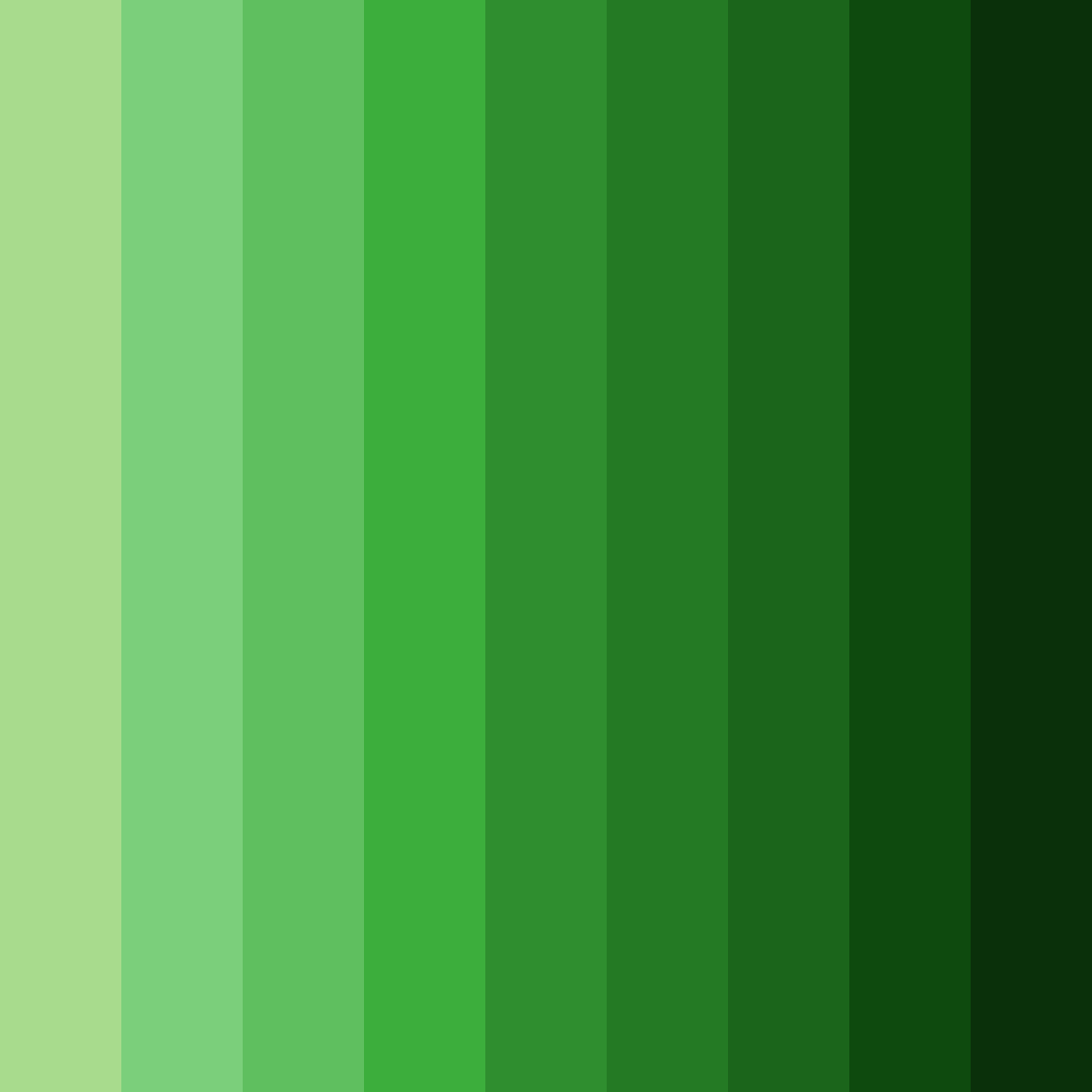 Download dark green serenity color palette PNG image (square)