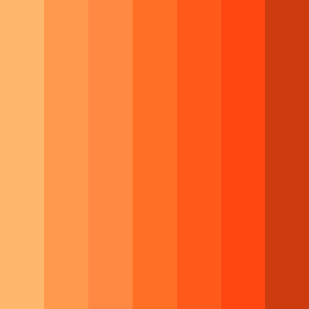 Download sunset inferno color palette PNG image (square)
