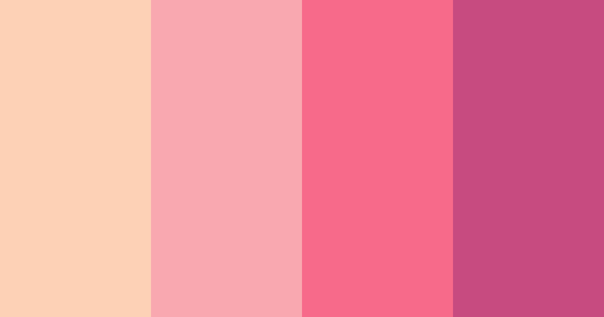 Download pink mother’s day color palette PNG image (landscape)