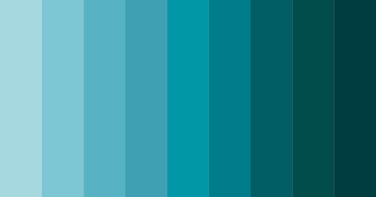 Download tiffany's tranquil tides color palette PNG image (landscape)