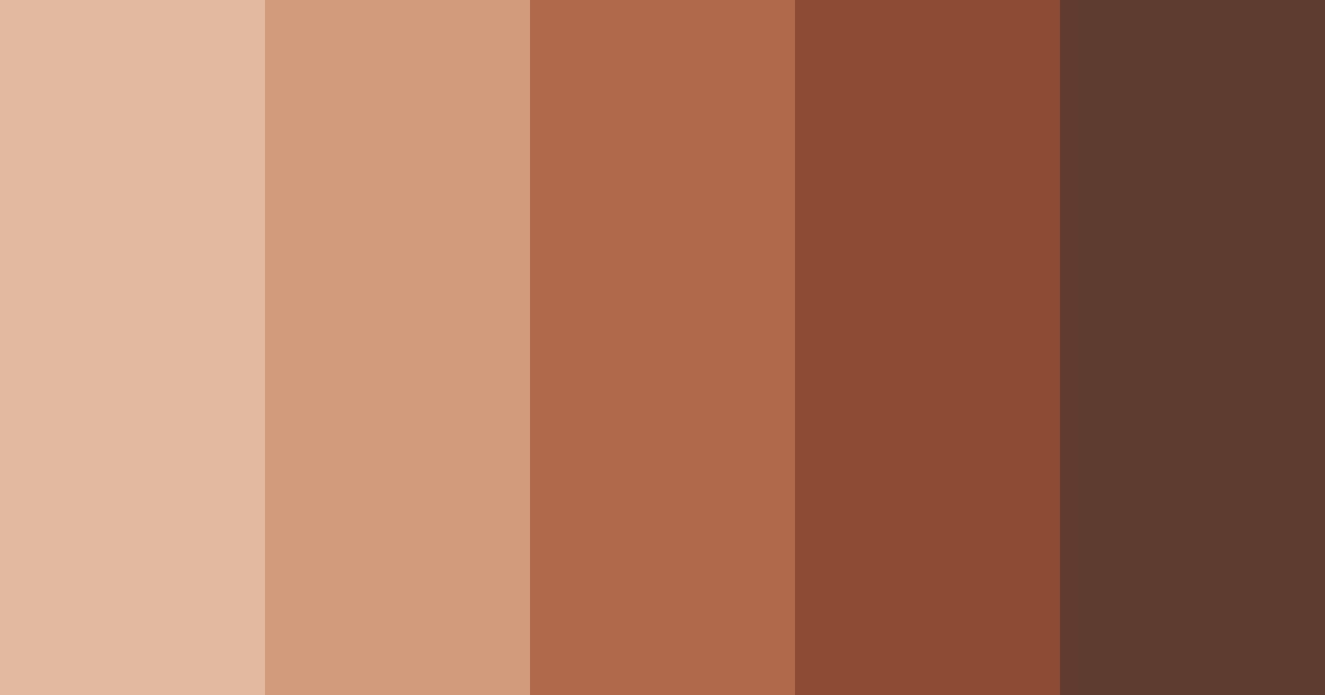 Download warm earthtones color palette PNG image (landscape)