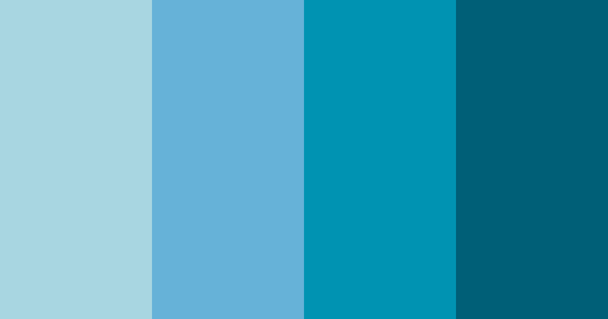 Download blue ocean shades color palette PNG image (landscape)
