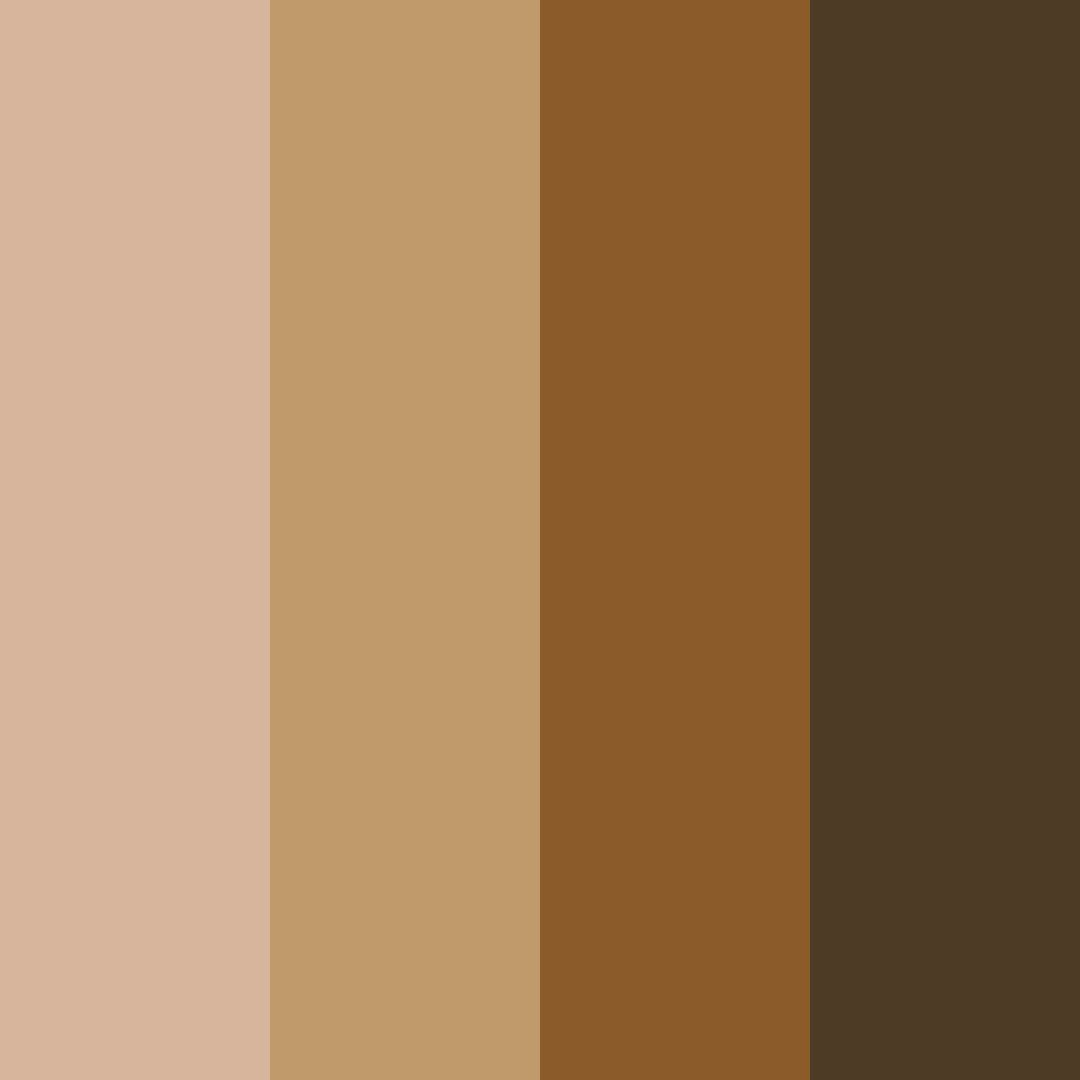 Download brown gradient color palette PNG image (square)