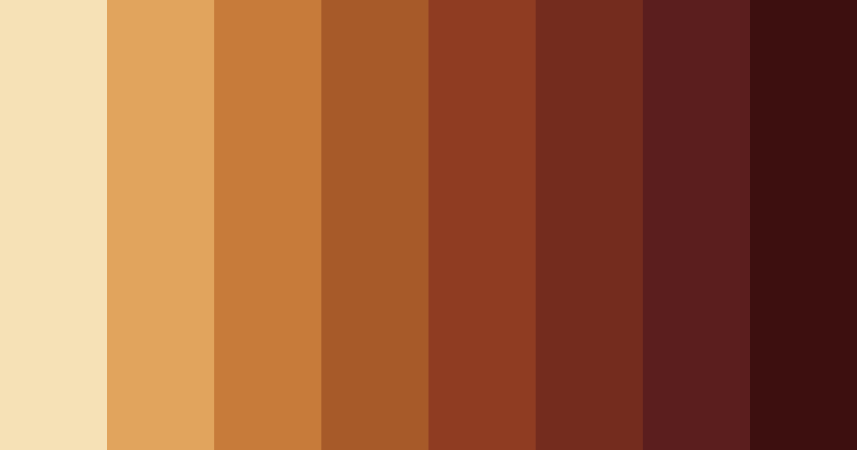 Download autumn brown color palette PNG image (landscape)