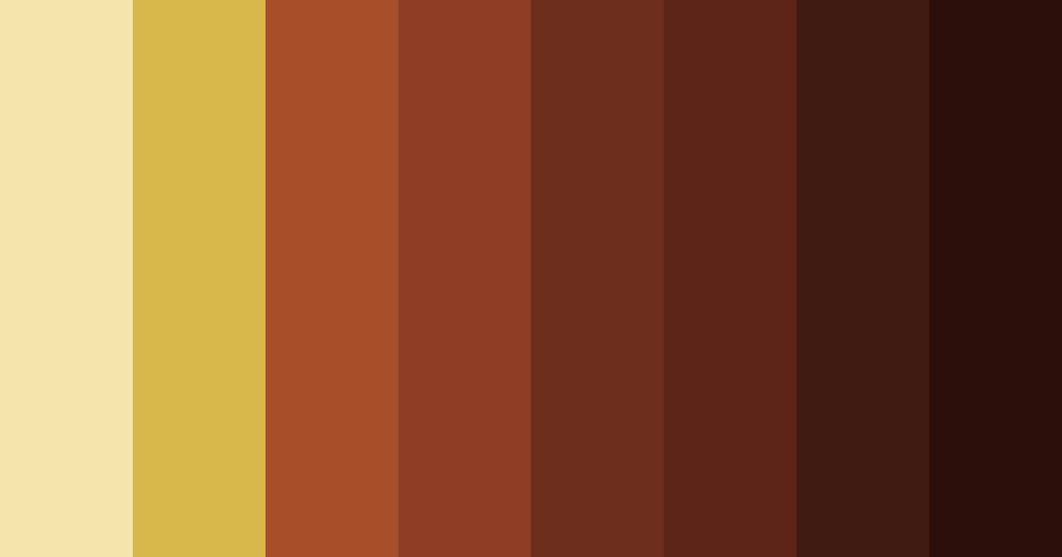Download autumn brown color palette PNG image (landscape)