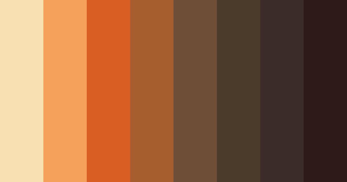 Download autumn brown color palette PNG image (landscape)