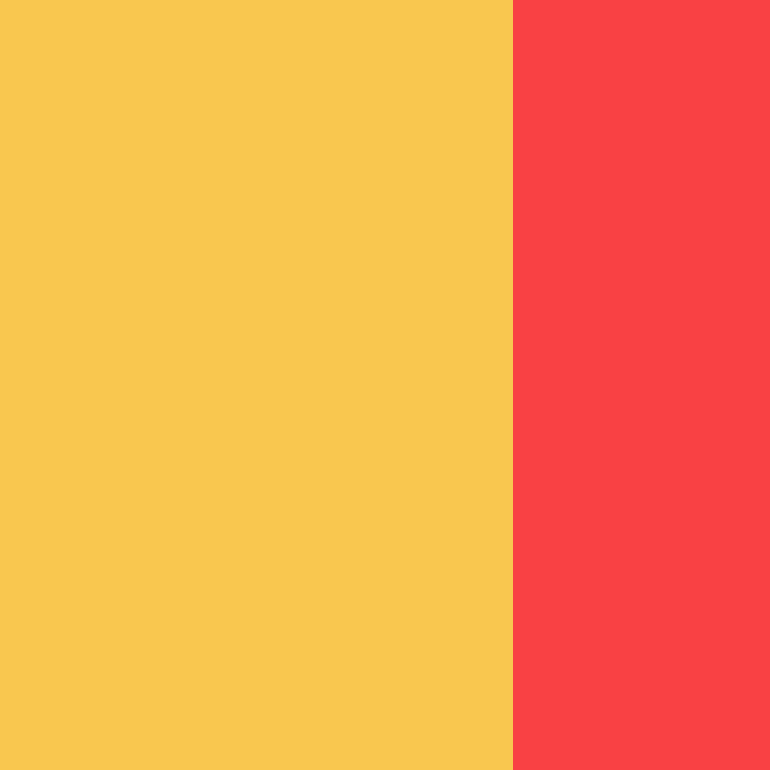 Download yellow red color palette PNG image (square)