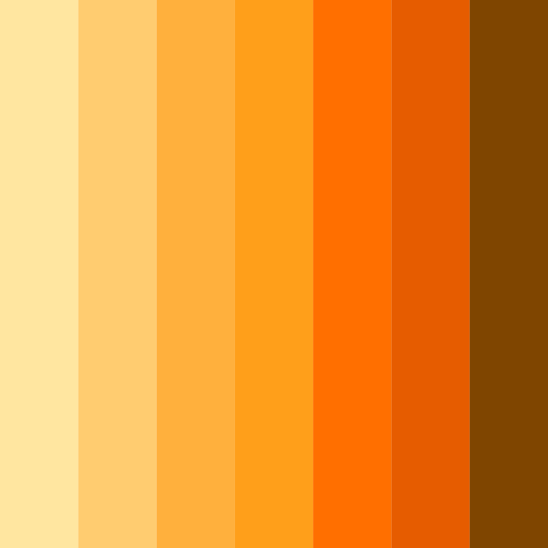 Download golden ember glow color palette PNG image (square)