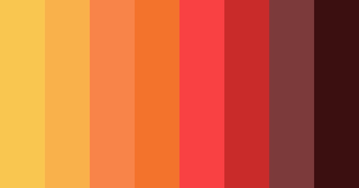 Download orange halloween color palette PNG image (landscape)