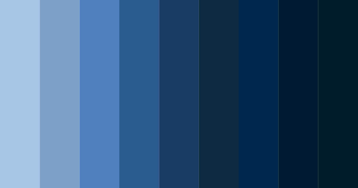 Download deep navy blue color palette PNG image (landscape)