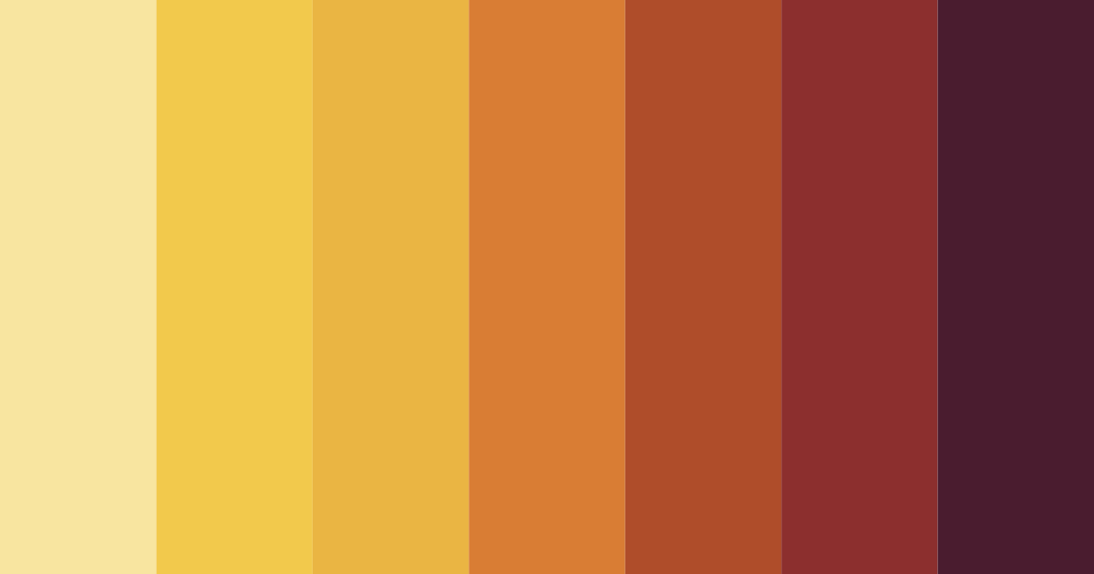 Download earthy yellow color palette PNG image (landscape)