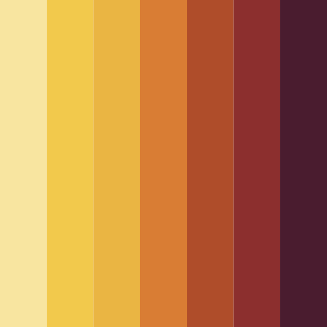 Download earthy yellow color palette PNG image (square)