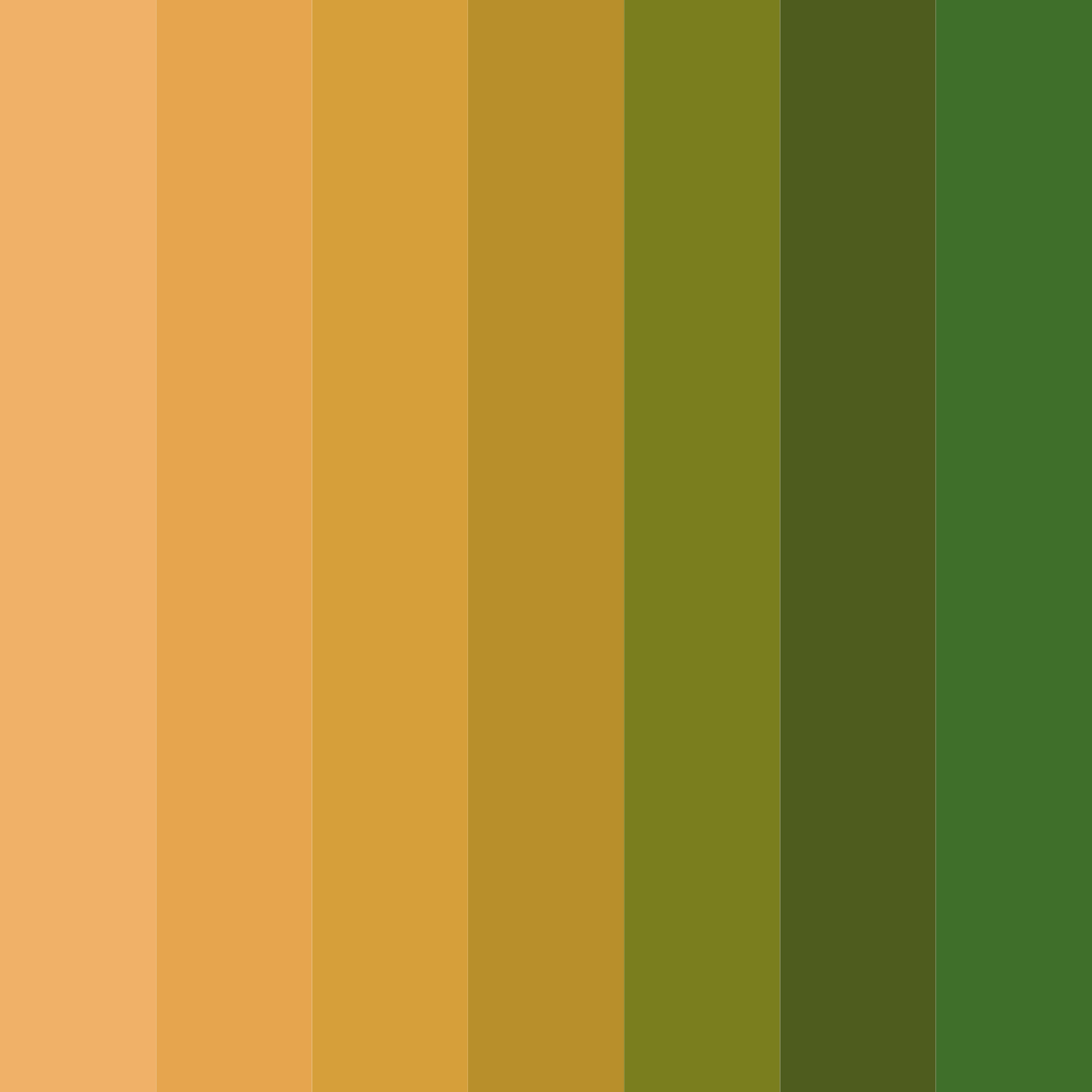 Download green sunset color palette PNG image (square)