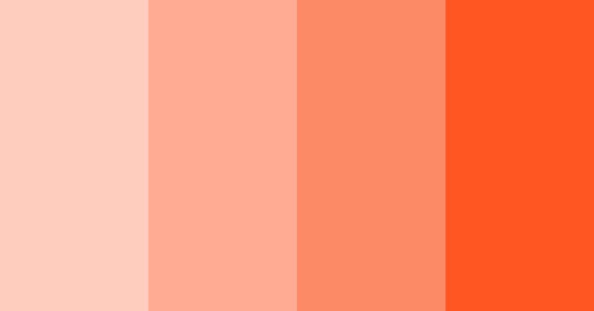 Download tropical sunset sorbet color palette PNG image (landscape)