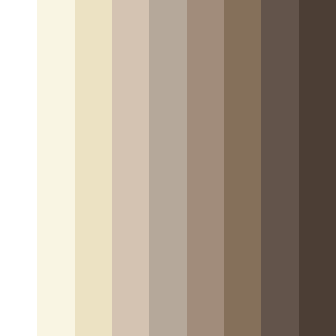 Download whispers of ivory color palette PNG image (square)