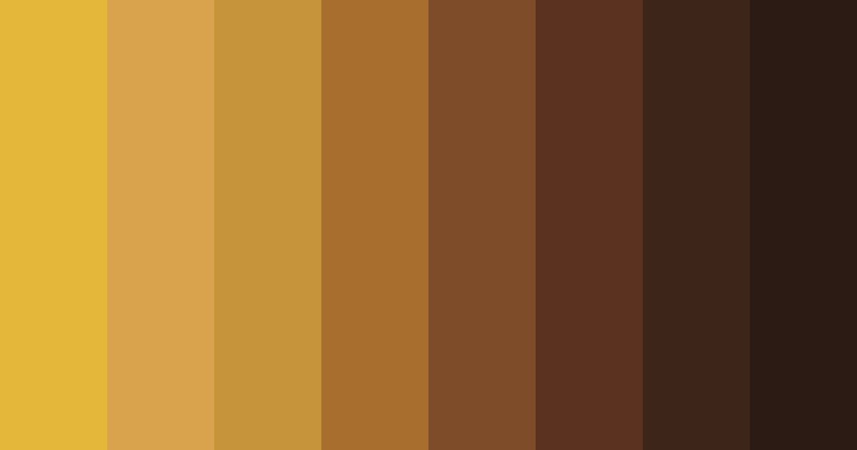 Download brown autumn color palette PNG image (landscape)