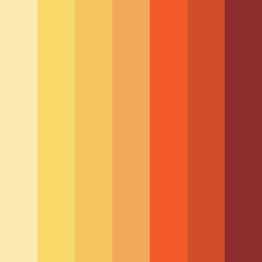 Download autumn harvest color palette PNG image (square)