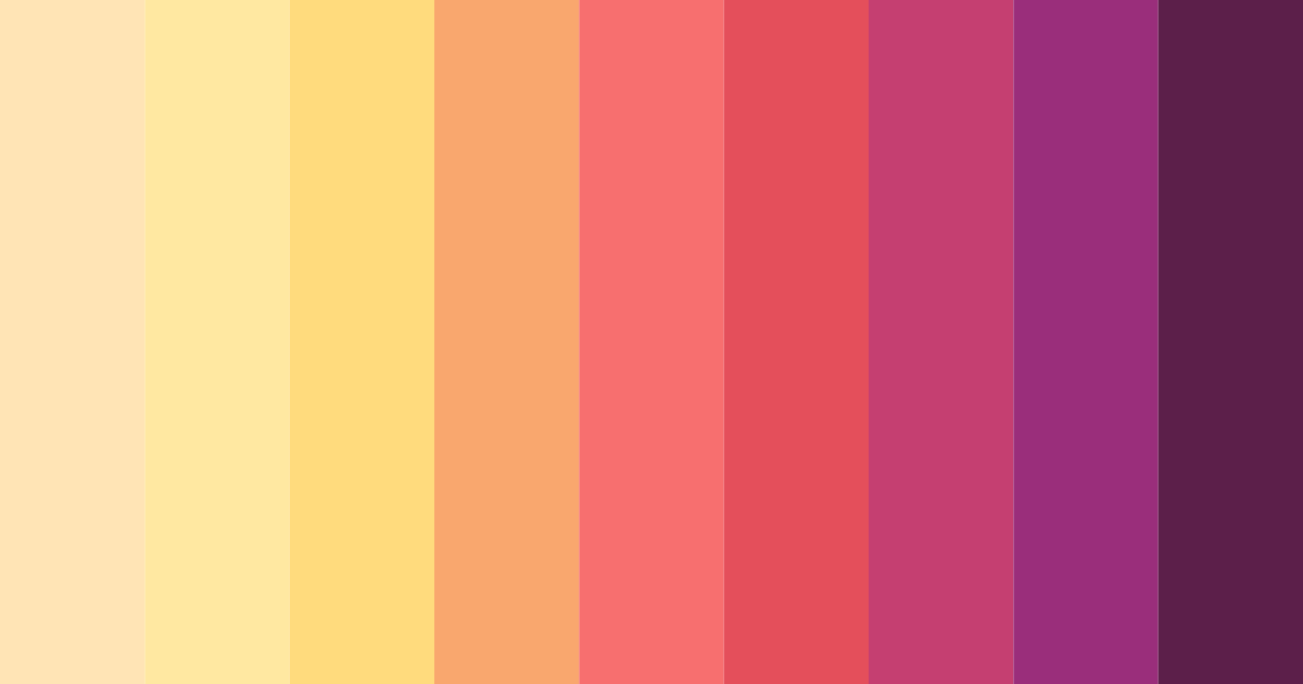 Download warm pink shades color palette PNG image (landscape)