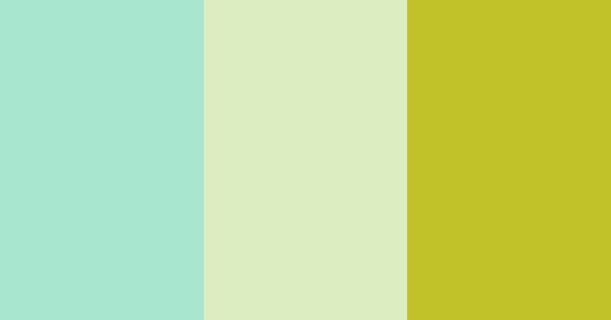 Download warm green shades color palette PNG image (landscape)