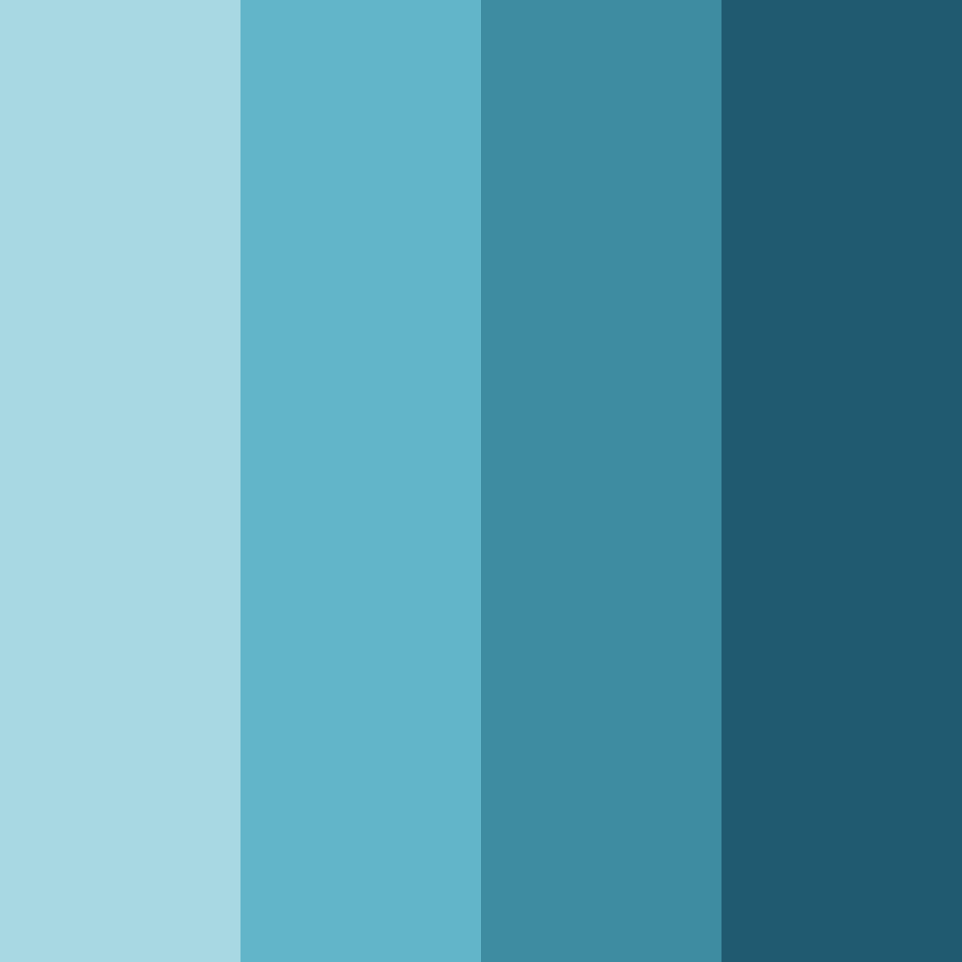 Download teal forest color palette PNG image (square)