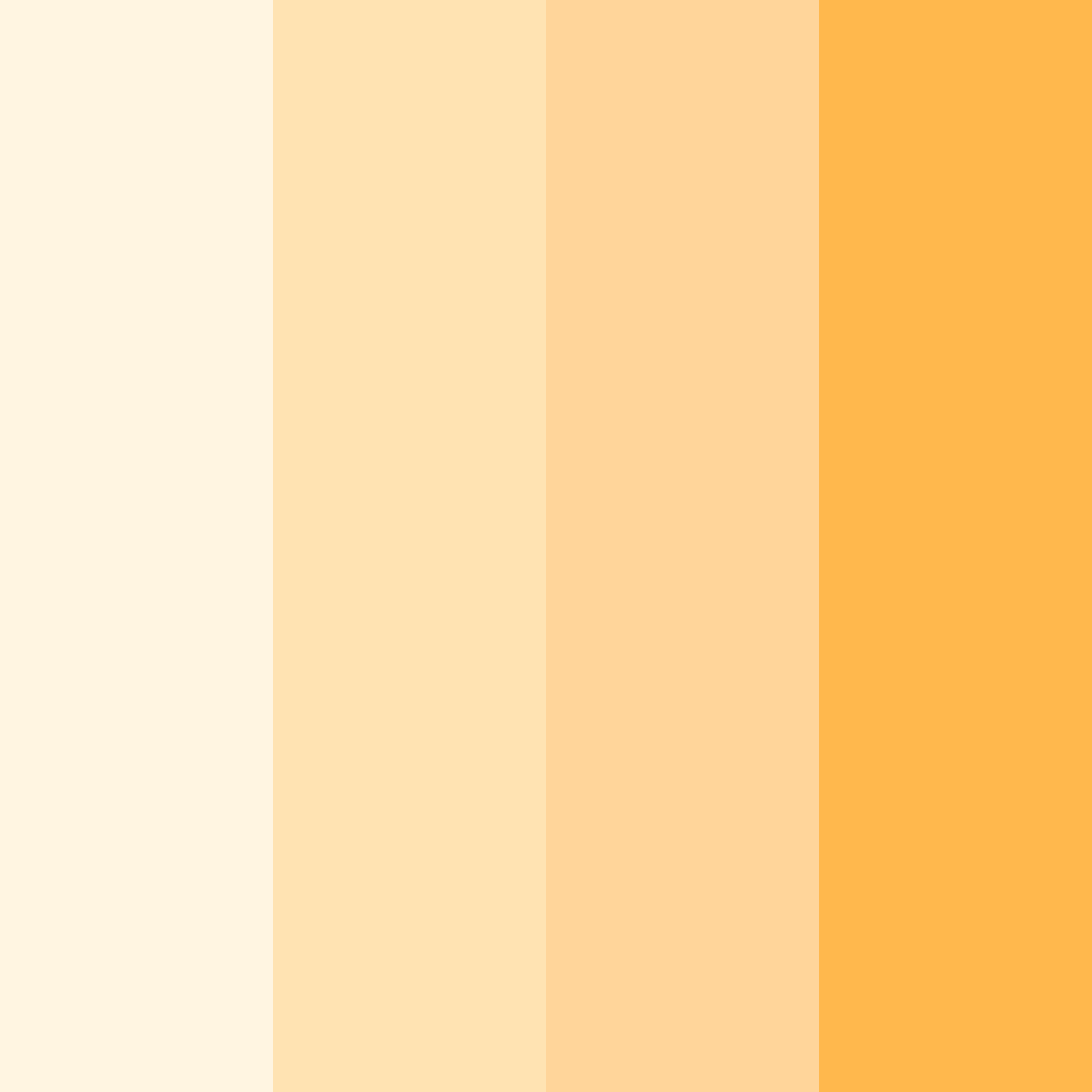 Download creamy yellow color palette PNG image (square)