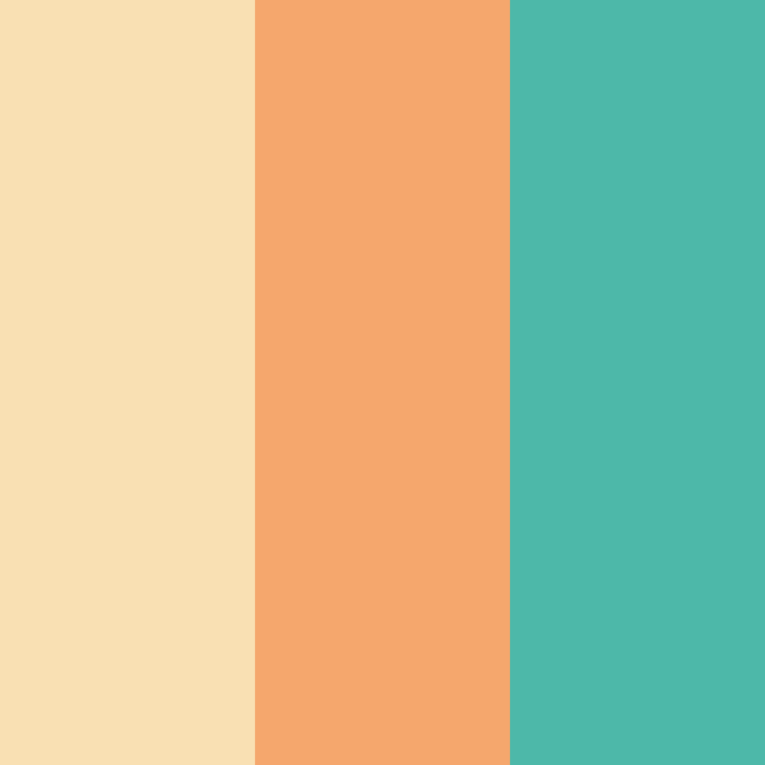 Download sunlit peach oasis color palette PNG image (square)