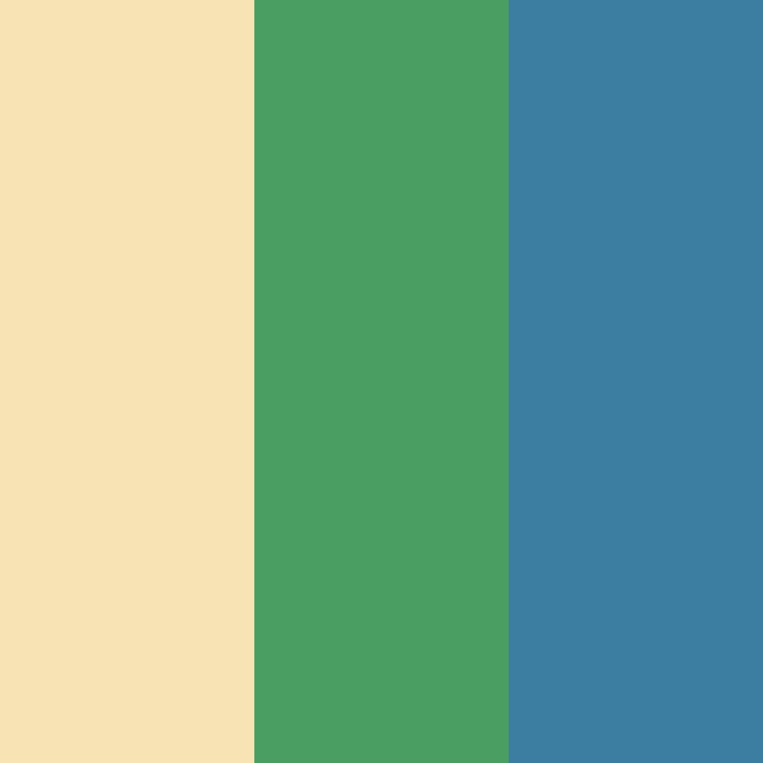 Download creamy gold and deep green color palette PNG image (square)