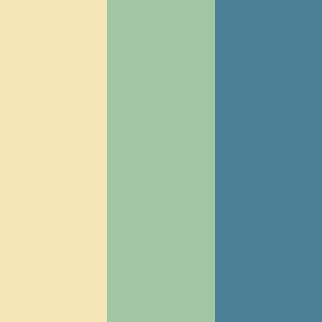 Download creamy gold green color palette PNG image (square)