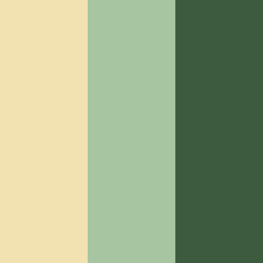 Download golden green color palette PNG image (square)